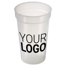 Trinkbecher 'Pfand' 0,4 l in transparent-milchig