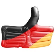 Aufblasbarer Daumen 'Deutschland' in deutschland-farben Aufblasbarer Daumen 'Deutschland' in deutschland-farben