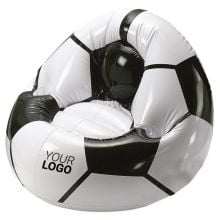 Aufblasbarer Fußballsessel 'Big' in weiß/schwarz