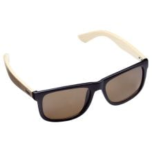 Sonnenbrille 'Bamboo' in schwarz/braun