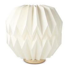 Coollux faltbare, von Origami inspirierte Papier-LED-Lampe Luna 25cm in natur Coollux faltbare, von Origami inspirierte Papier-LED-Lampe Luna 25cm in natur