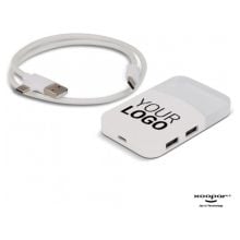 2598 | Xoopar iLo Mini Hub– 4 in 1 Adapter – USB 2.0 Data Transfer - Splitter in weiss 2598 | Xoopar iLo Mini Hub– 4 in 1 Adapter – USB 2.0 Data Transfer - Splitter in weiss