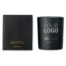 Viktorian Knusprige Blüte und Aprikosencreme Kerze in schwarz Viktorian Knusprige Blüte und Aprikosencreme Kerze in schwarz