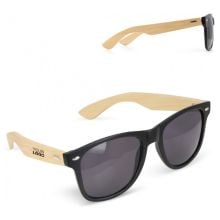Justin RPC-Sonnenbrille mit Bambus UV400 in schwarz Justin RPC-Sonnenbrille mit Bambus UV400 in schwarz