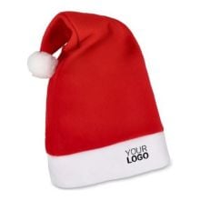 Weihnachtsmütze aus Flanell in rot Weihnachtsmütze aus Flanell in rot