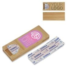 Pflaster in Bambusbox in natur Pflaster in Bambusbox in natur