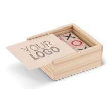 Tic Tac Toe Set in Holzkiste in holz Tic Tac Toe Set in Holzkiste in holz