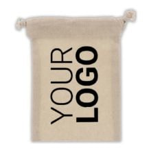 Zuziehbeutel OEKO-TEX® Baumwolle 140g/m² 10x14cm in ecru Zuziehbeutel OEKO-TEX® Baumwolle 140g/m² 10x14cm in ecru