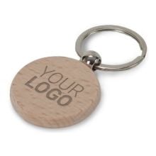 Schlüsselring Holz rund Ø40mm in holz Schlüsselring Holz rund Ø40mm in holz