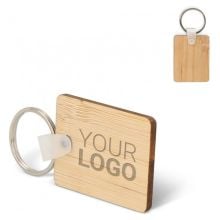 Schlüsselanhänger Bamboo rechteckig in natur Schlüsselanhänger Bamboo rechteckig in natur