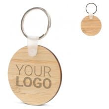 Schlüsselanhänger Bambus rund in natur Schlüsselanhänger Bambus rund in natur