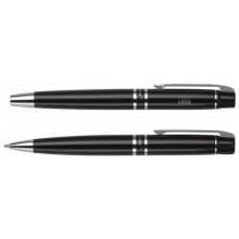 Charles Dickens® Schreibset aus Metall Santana in schwarz, Standardoption Charles Dickens® Schreibset aus Metall Santana in schwarz, Standardoption