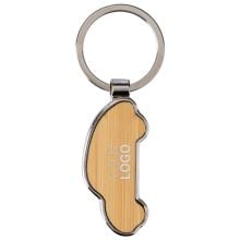 Schlüsselhalter aus Zinklegierung Angelika in braun, Standardoption Schlüsselhalter aus Zinklegierung Angelika in braun, Standardoption