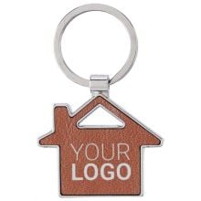 Schlüsselanhänger aus recyceltem Leder Jim in braun, Standardoption Schlüsselanhänger aus recyceltem Leder Jim in braun, Standardoption