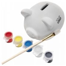 Sparschwein aus Gips Monika in weiß, Standardoption Sparschwein aus Gips Monika in weiß, Standardoption