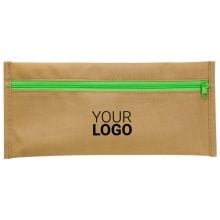 Stifte-Etui aus Non-Woven Bilal in khaki, Standardoption Stifte-Etui aus Non-Woven Bilal in khaki, Standardoption