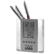 Stifteköcher aus Kunststoff Carter in schwarz/silber, Standardoption Stifteköcher aus Kunststoff Carter in schwarz/silber, Standardoption