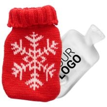 Handwärmer aus PVC mit Strickbezug Maisie in rot, Standardoption Handwärmer aus PVC mit Strickbezug Maisie in rot, Standardoption