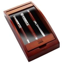 Schreibset aus Rosenholz Paulette in braun, Standardoption Schreibset aus Rosenholz Paulette in braun, Standardoption