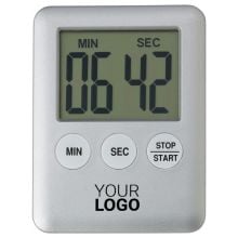 Küchenuhr aus Kunststoff Lorelei in silber, Standardoption Küchenuhr aus Kunststoff Lorelei in silber, Standardoption