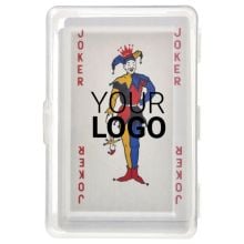 Kartenspiel in transparenter PET Box Victoria in rot, Standardoption Kartenspiel in transparenter PET Box Victoria in rot, Standardoption