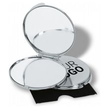 Make-up Spiegel in silber glänzend Make-up Spiegel in silber glänzend