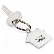 Schlüsselring Haus in mattsilber Schlüsselring Haus in mattsilber