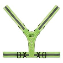 Reflektierende Gürtelweste LED in neon grün Reflektierende Gürtelweste LED in neon grün