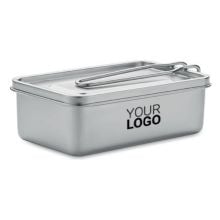 Lunchbox Edelstahl 750ml in silber Lunchbox Edelstahl 750ml in silber