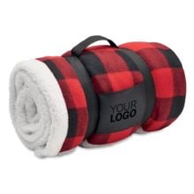 Fleece-Decke RPET in rot Fleece-Decke RPET in rot