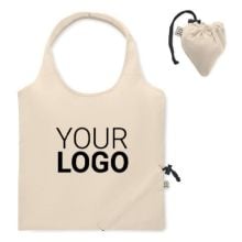 Faltbare Einkaufstasche in beige Faltbare Einkaufstasche in beige