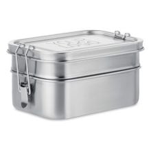 Lunchbox aus Edelstahl in mattsilber Lunchbox aus Edelstahl in mattsilber