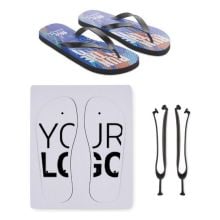 Sublimations-Zehensandalen in schwarz Sublimations-Zehensandalen in schwarz