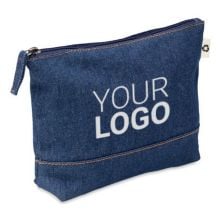 Denim Kosmetiktasche in blau Denim Kosmetiktasche in blau