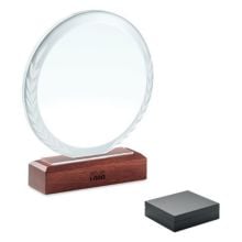 Runder Pokal Kristallglas in braun Runder Pokal Kristallglas in braun