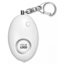 Schlüsselring mit Alarm in weiß Schlüsselring mit Alarm in weiß