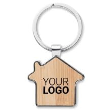 Schlüsselring Bambus, Haus in holz Schlüsselring Bambus, Haus in holz