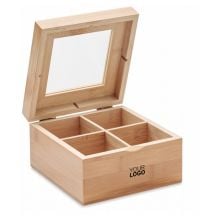 Teebox aus Bambus in holz Teebox aus Bambus in holz