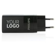 Philips 65W Ultra-Schnell-PD 3-Port-USB-Wandladegerät in schwarz Philips 65W Ultra-Schnell-PD 3-Port-USB-Wandladegerät in schwarz