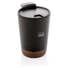 GRS rPP Edelstahl-Kaffeebecher mit Kork GRS rPP Edelstahl-Kaffeebecher mit Kork