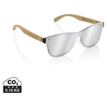 Prism Sonnenbrille aus RCS rec. Kunststoff mit Bambusbügeln in braun Prism Sonnenbrille aus RCS rec. Kunststoff mit Bambusbügeln in braun