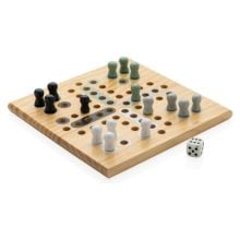 Claire Ludo-Spiel aus Holz in braun Claire Ludo-Spiel aus Holz in braun