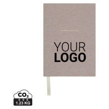 VINGA Thankfulness GRS-recyceltes Papierjournal in beige VINGA Thankfulness GRS-recyceltes Papierjournal in beige