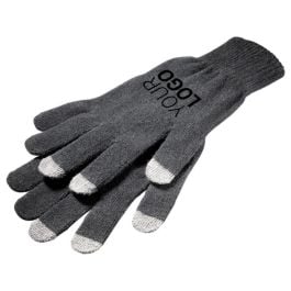 Smartphone Handschuhe 'Touch' - schwarz/grau