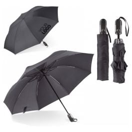 Deluxe 23'' dwustronny parasol otwierany i zamykany automatycznie - czarny
