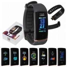 Smartes Fitness Armband - schwarz Smartes Fitness Armband - schwarz
