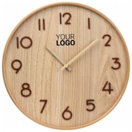 Wanduhr aus Holz CATHERINE - beige Wanduhr aus Holz CATHERINE - beige