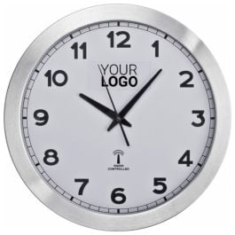 Funk Wanduhr aus Metall JONAH - weiss Funk Wanduhr aus Metall JONAH - weiss