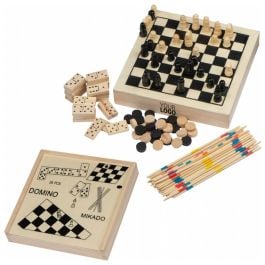 Spieleset in einer Holzbox WINIFRED - beige Spieleset in einer Holzbox WINIFRED - beige