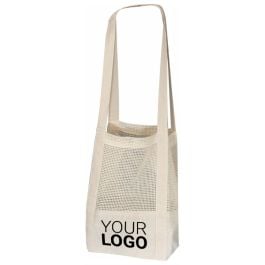 Baumwolltasche mit gehäkeltem Mittelteil BENEDIKT - weiss Baumwolltasche mit gehäkeltem Mittelteil BENEDIKT - weiss